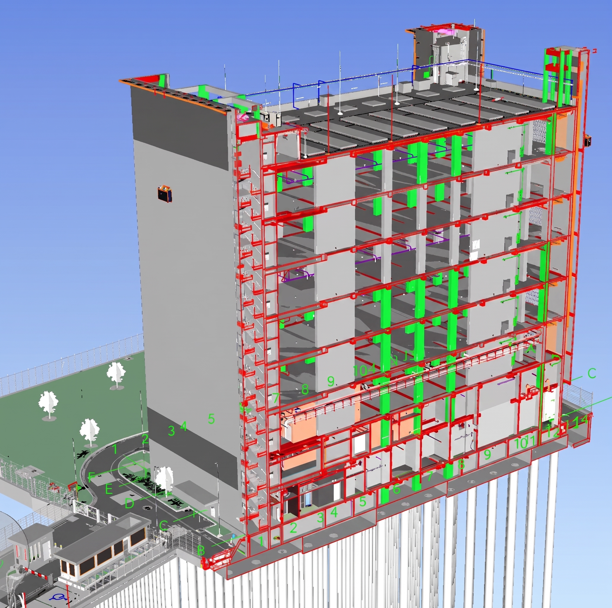 Advanced BIM Coordination & Clash Management for Cyber 4 Data Center – Kuningan, Jakarta